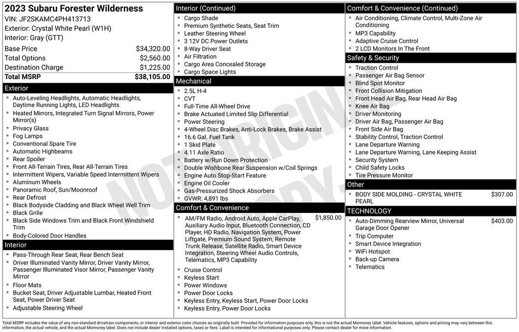 2023 Subaru Forester Wilderness
