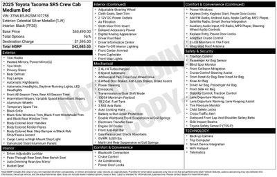2025 Toyota TACOMA SR5 SR5