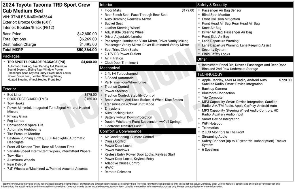 2024 Toyota Tacoma TRD Sport