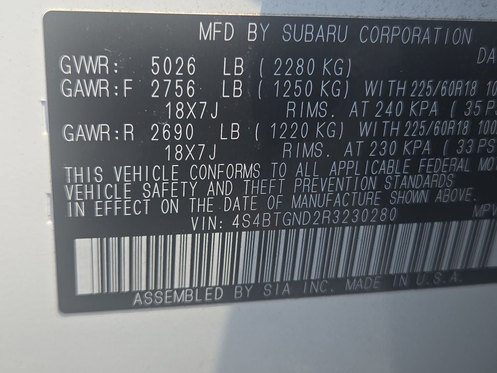 2024 Subaru Outback Limited XT
