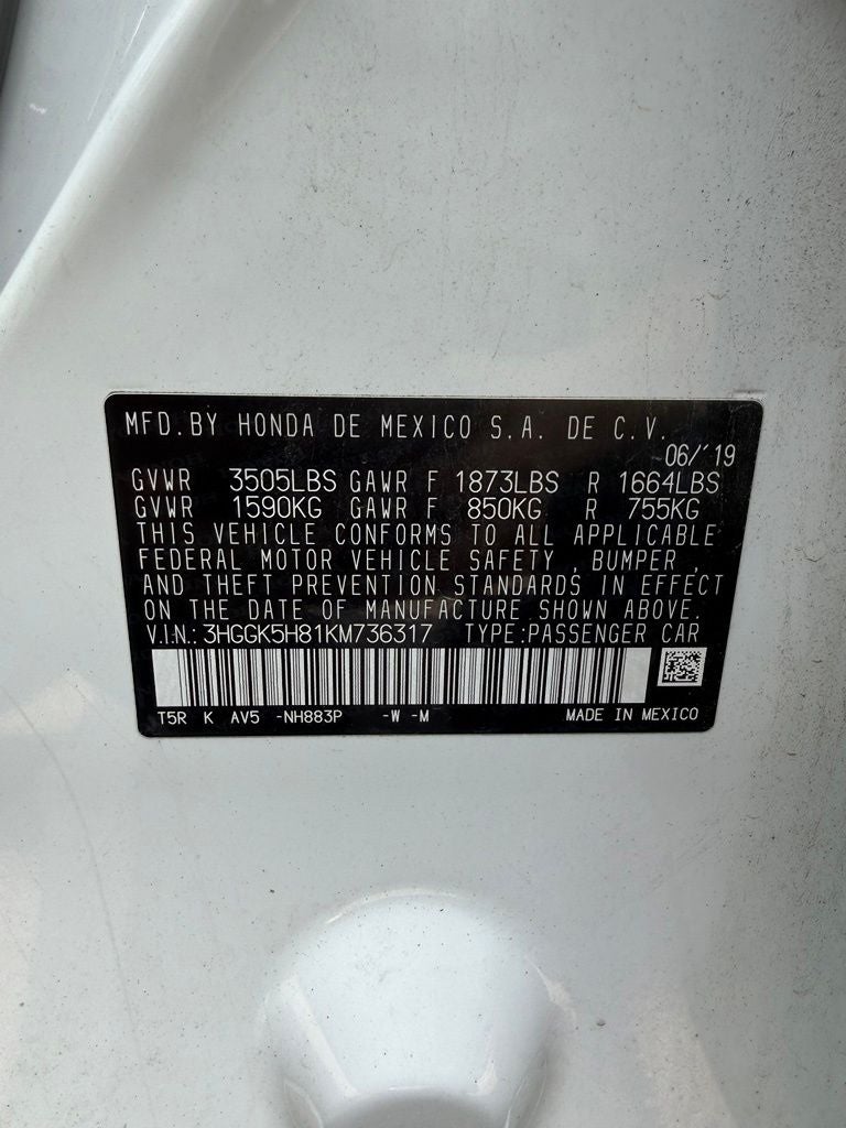 2019 Honda Fit EX