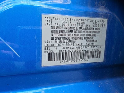 2025 Nissan Sentra SR