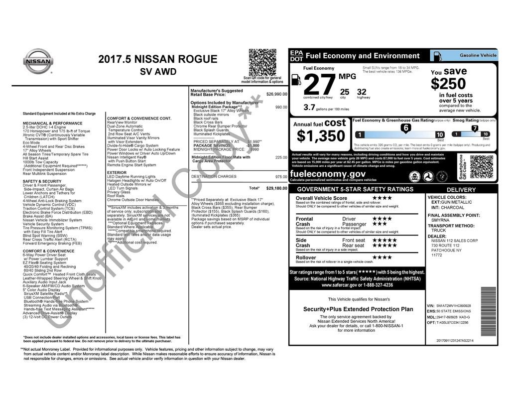 2017 Nissan Rogue SV