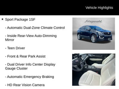 2022 Cadillac XT5 AWD Sport