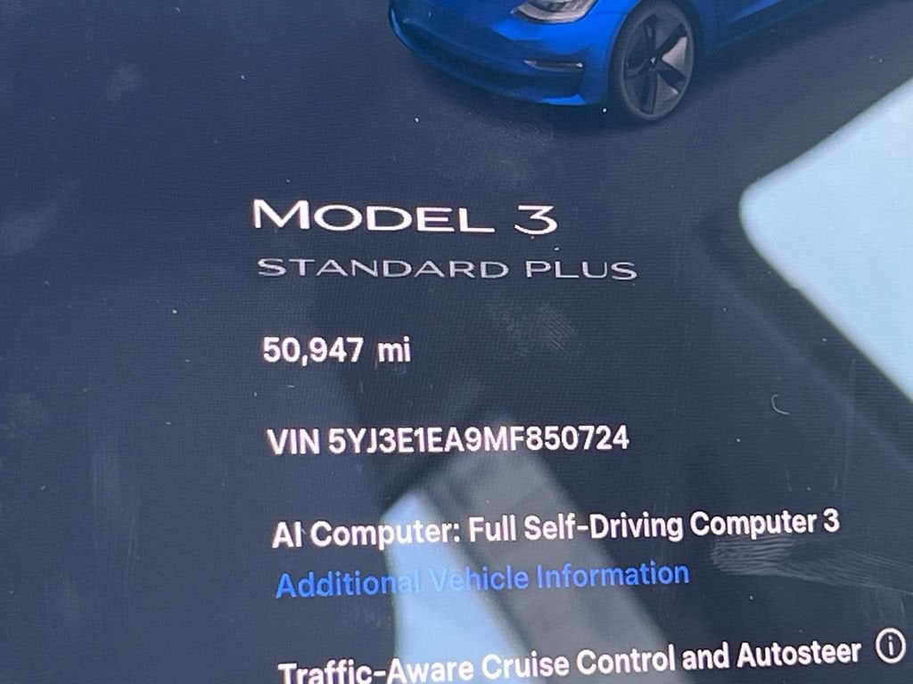 2021 Tesla Model 3 Standard Range Plus