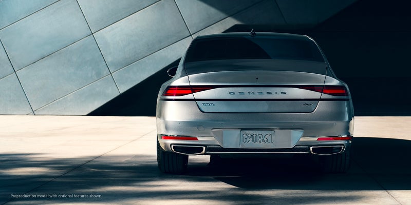 Back side view of Genesis G90.