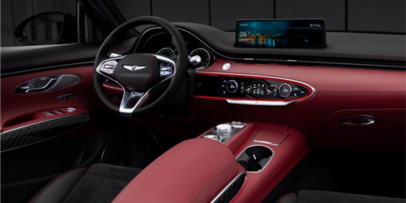 Interior of a Genesis vehicle.