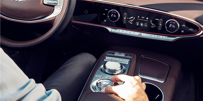 Interior of Genesis vehicle.