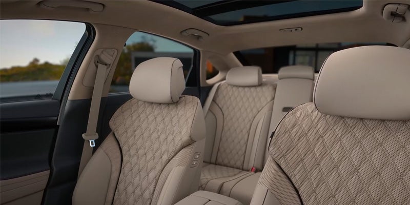 Seats of luxary sedan Genesis G80.