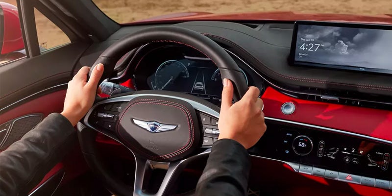 Interior of G70 Genesis vehicle.