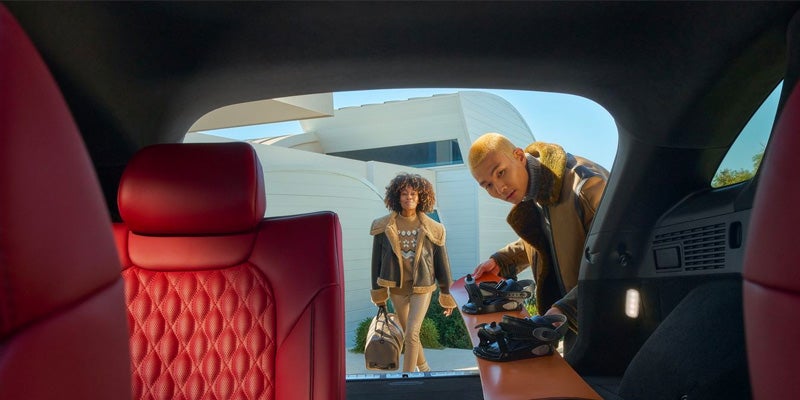 Bootspace is displayed open of Genesis GV70.